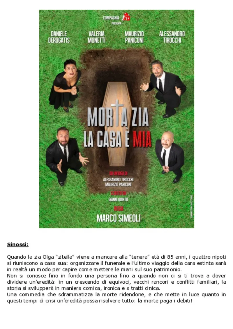 Morta Zia la Casa &egrave; Mia
